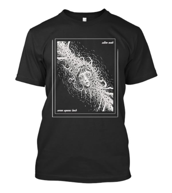 Sallow Moth Serene Aqueous Leech Surreal Horror Waveform T-Shirt