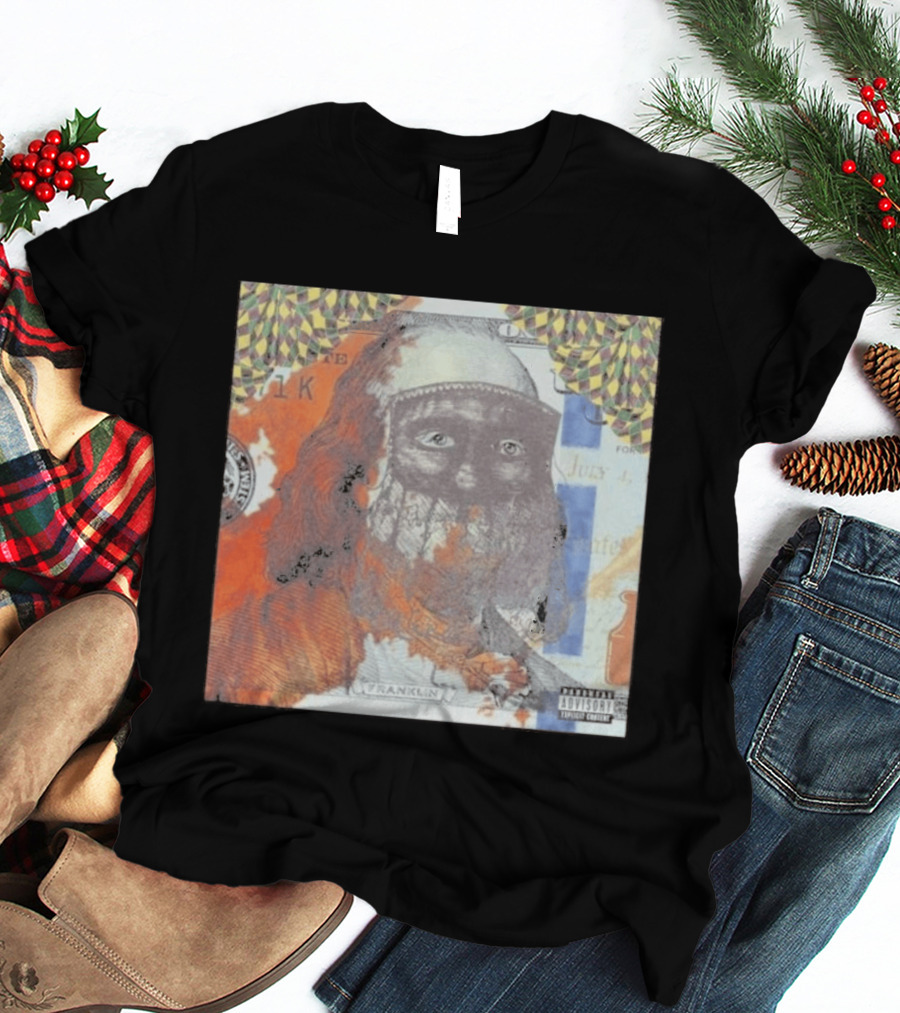 US Vs. Them Franklin Money Mask Art Parental Advisory T-Shirt