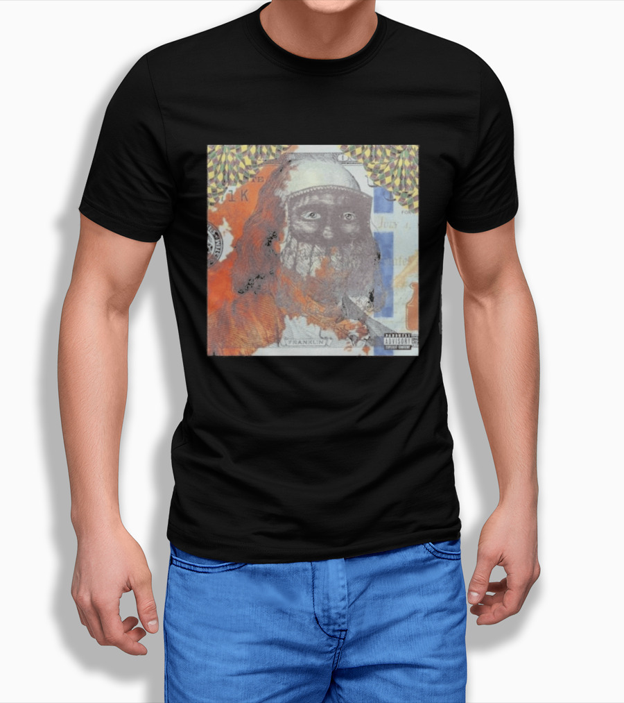 US Vs. Them Franklin Money Mask Art Parental Advisory T-Shirt