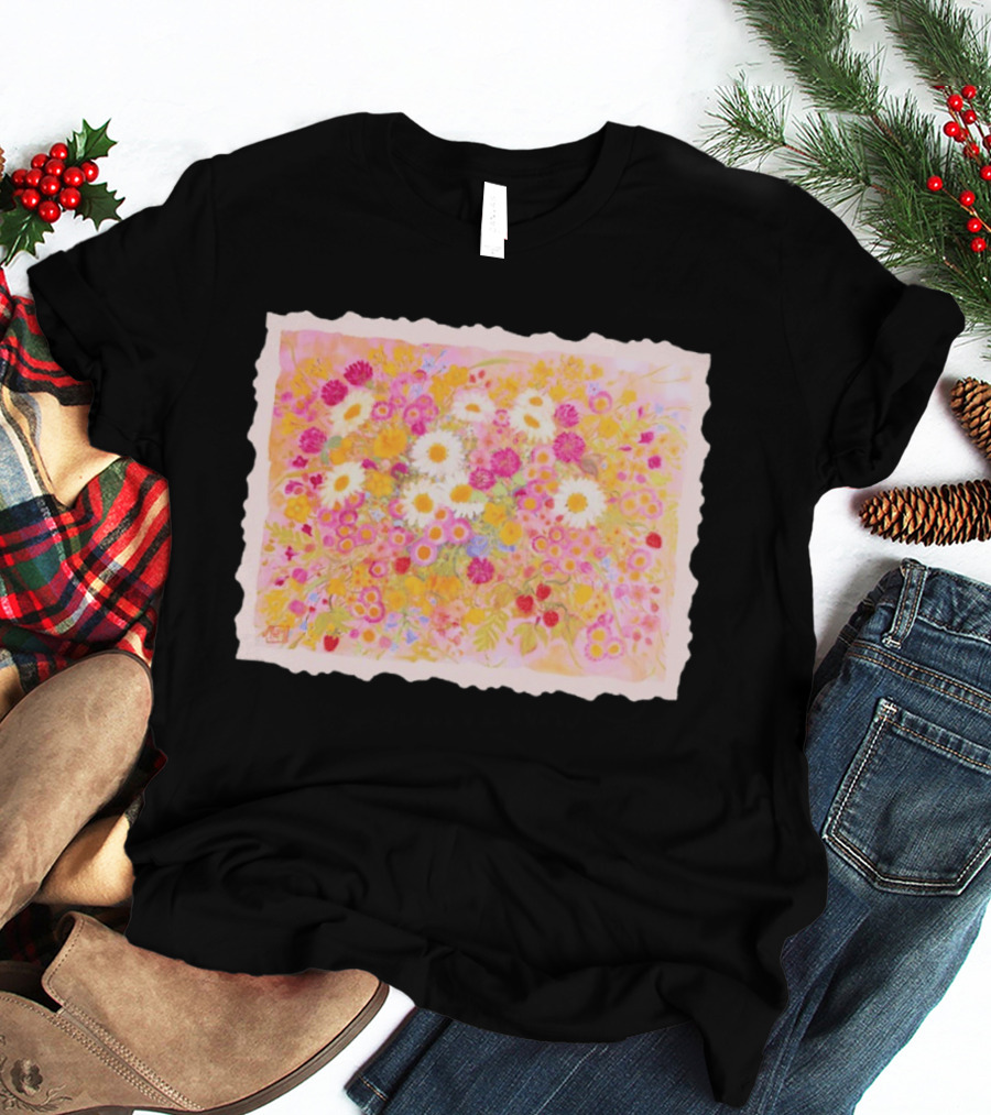 Weeds Are Flowers Too A A Milne Floral Painting With Colorful Blossoms T-Shirt