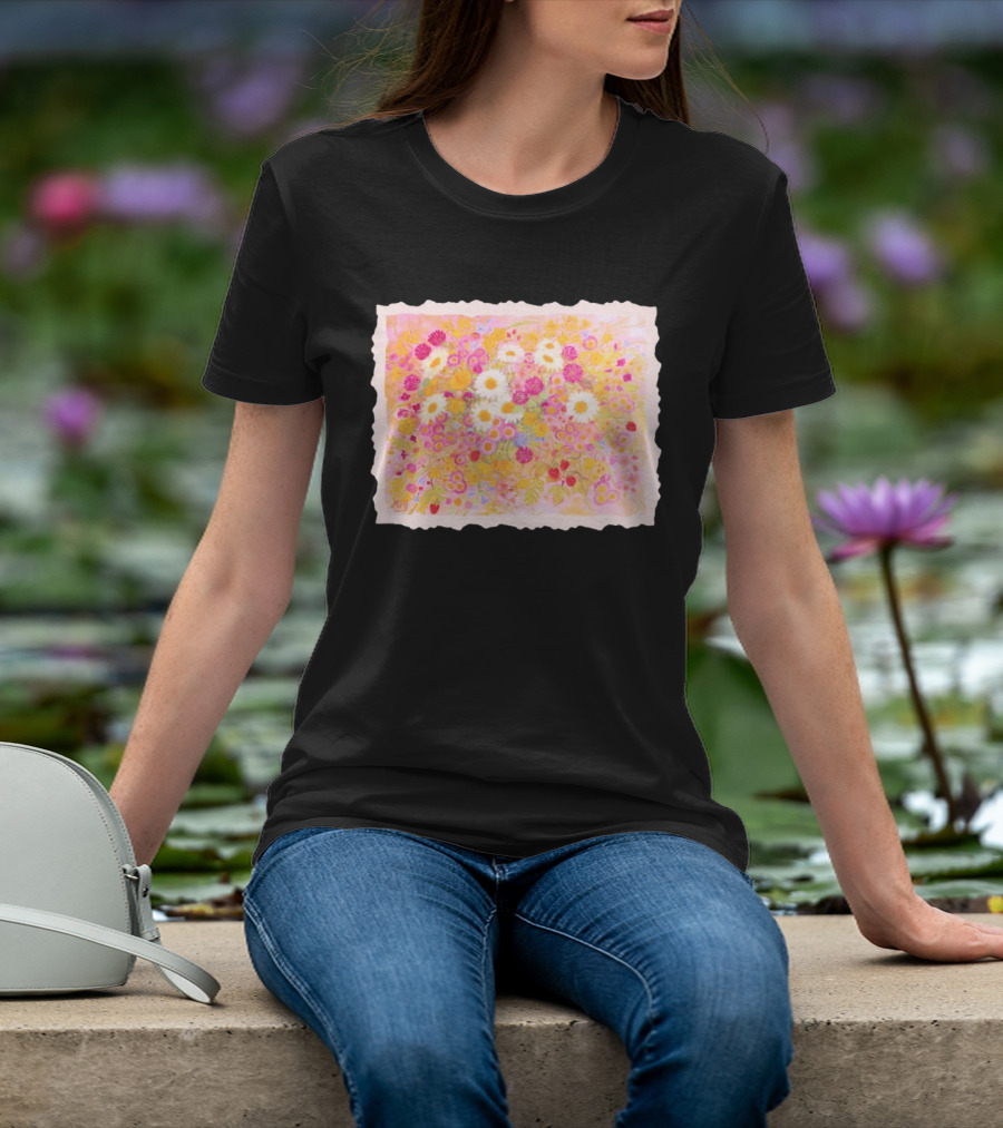 Weeds Are Flowers Too A A Milne Floral Painting With Colorful Blossoms T-Shirt