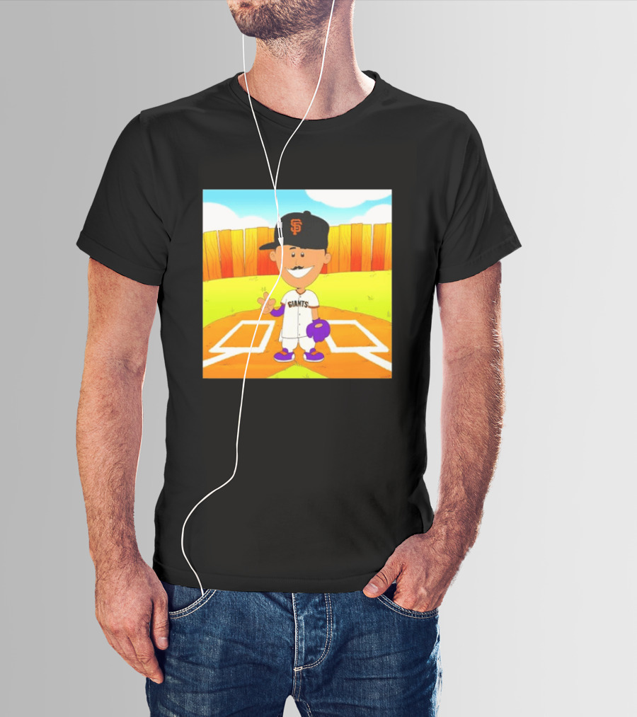 Willy Adames San Francisco Giants Cartoon Player T-Shirt