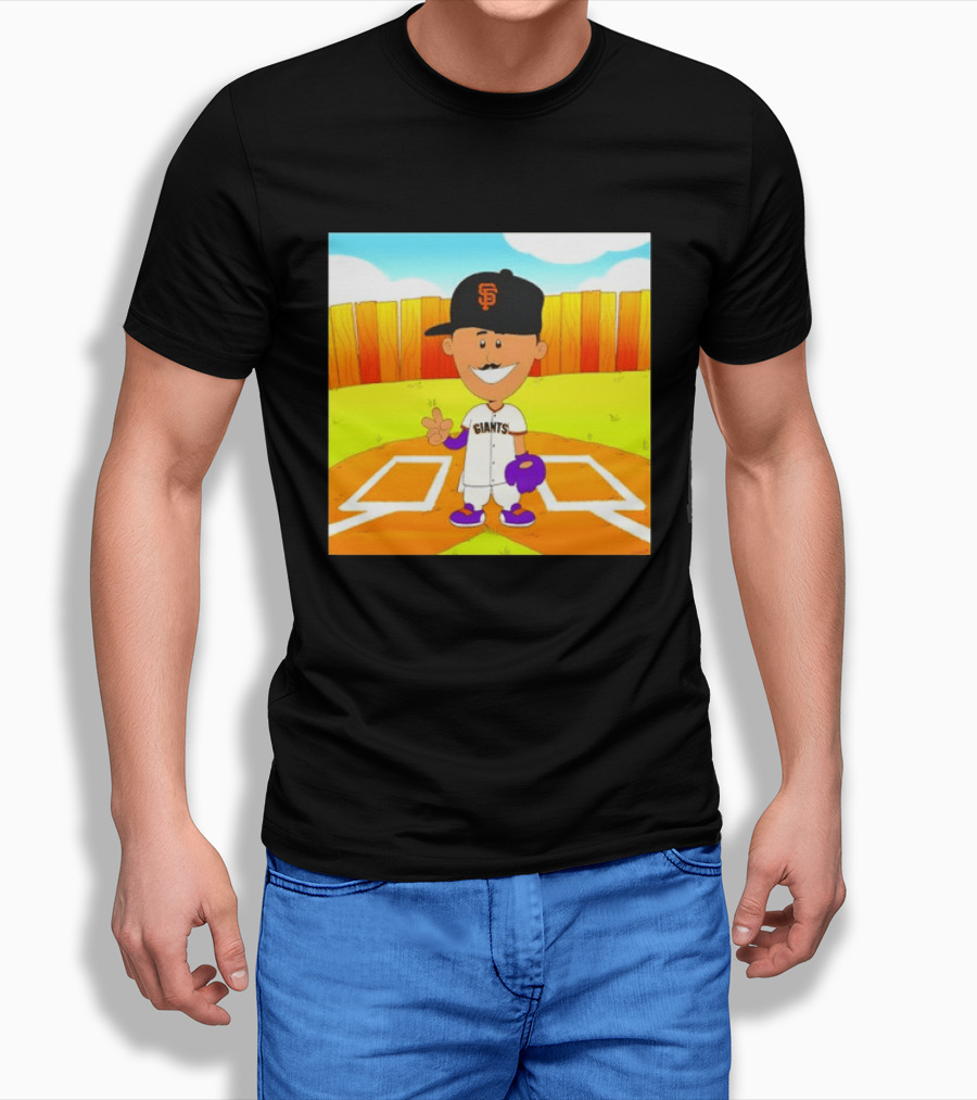 Willy Adames San Francisco Giants Cartoon Player T-Shirt