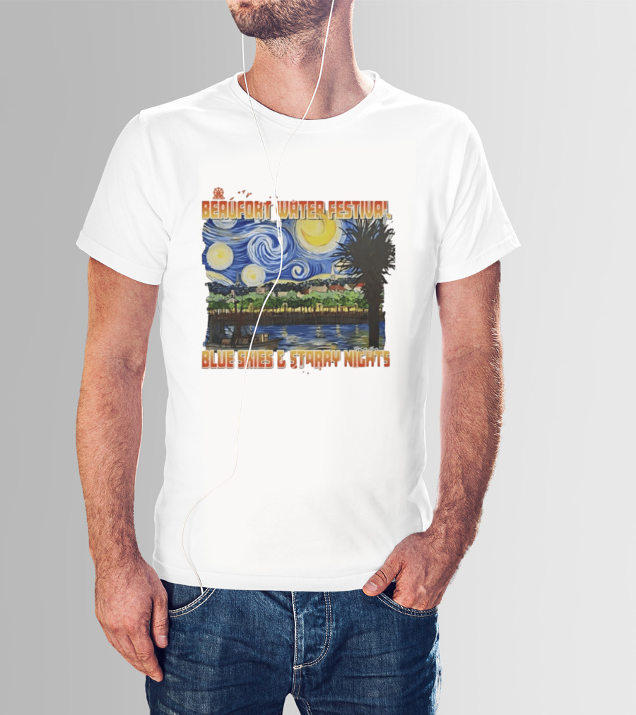 69th Annual Beaufort Water Festival Blue Skies And Starry Nights T-Shirt