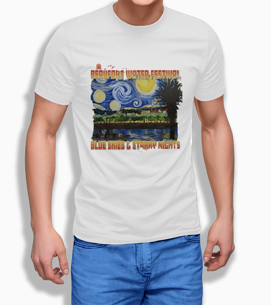 69th Annual Beaufort Water Festival Blue Skies And Starry Nights T-Shirt