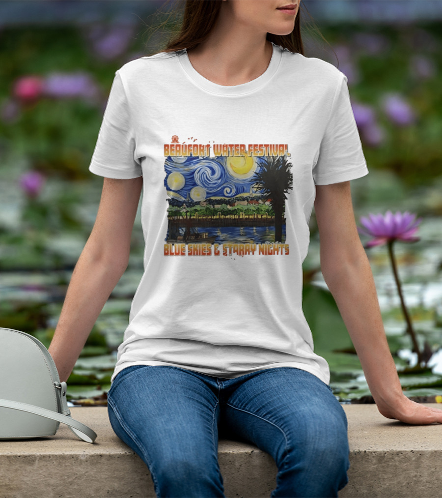 69th Annual Beaufort Water Festival Blue Skies And Starry Nights T-Shirt