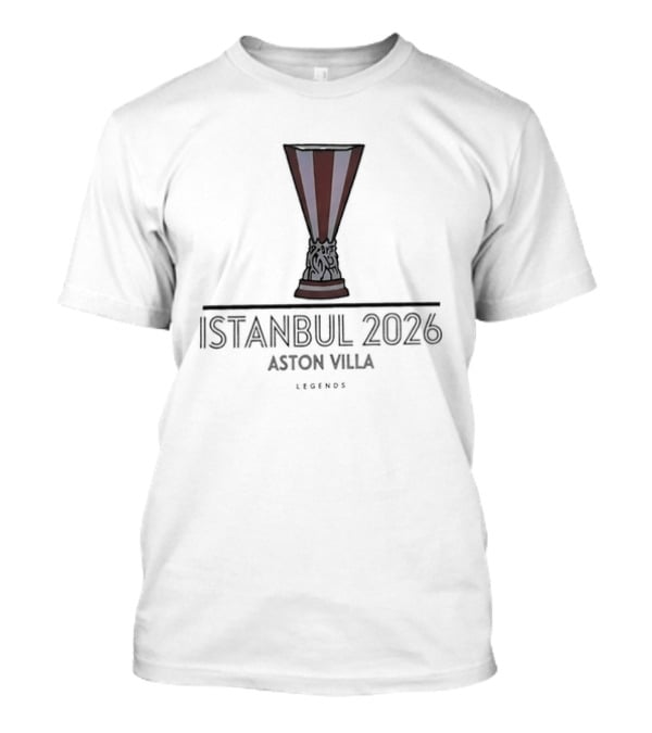Aston Villa Istanbul 2026 Emblem Legends In Thread T-Shirt