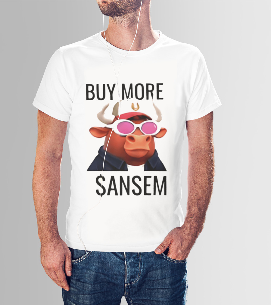 BUY MORE SANSEM Crypto Bull Finance T-Shirt