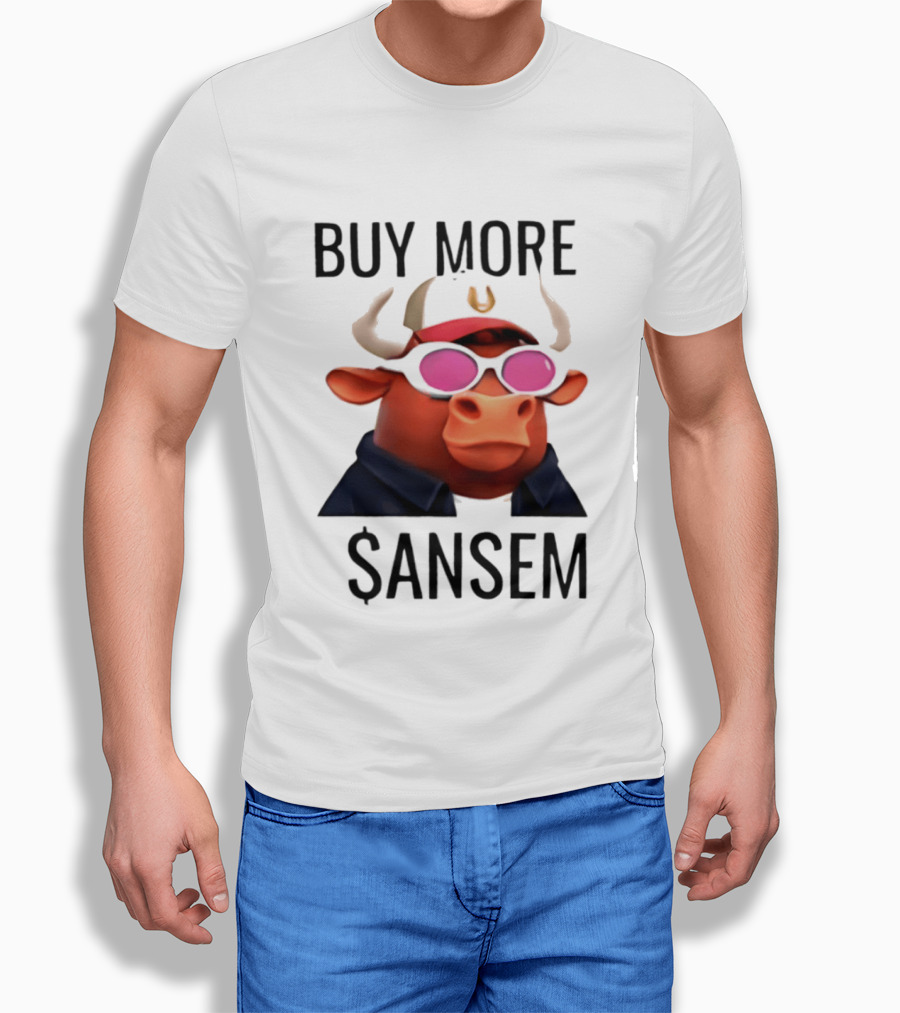 BUY MORE SANSEM Crypto Bull Finance T-Shirt