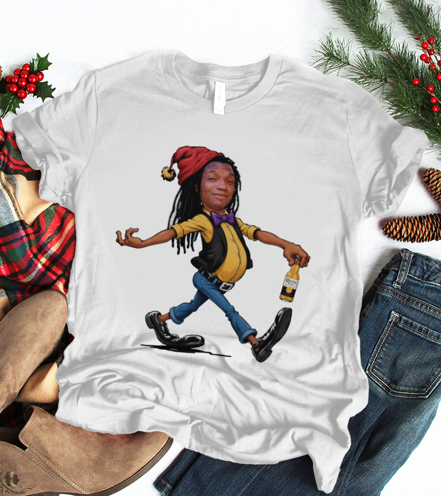 Caricature Man With Dreadlocks Holding Corona Extra Beer T-Shirt