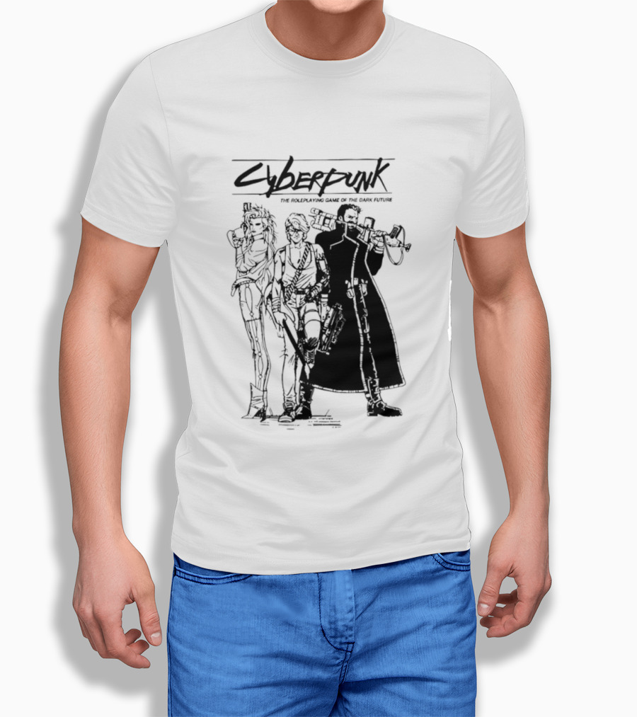 Cyberpunk The Roleplaying Game Of The Dark Future Silhouette Art Characters T-Shirt