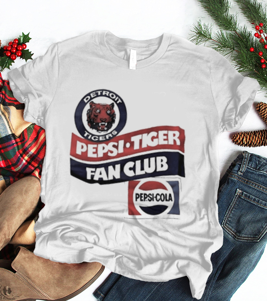 Detroit Tigers Pepsi Tiger Fan Club Pepsi Cola T-Shirt