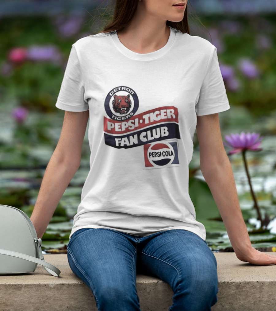 Detroit Tigers Pepsi Tiger Fan Club Pepsi Cola T-Shirt