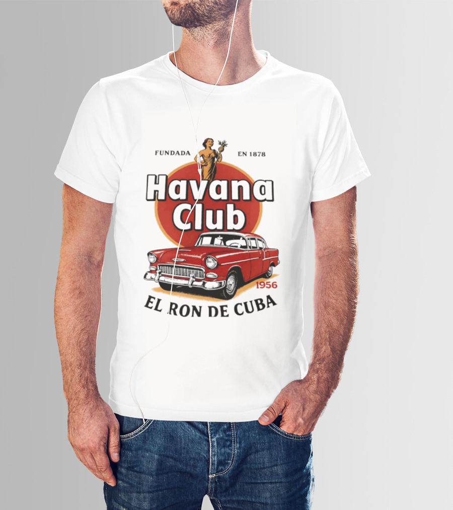 Havana Club Fundada En 1878 El Ron De Cuba 1956 Car T-Shirt
