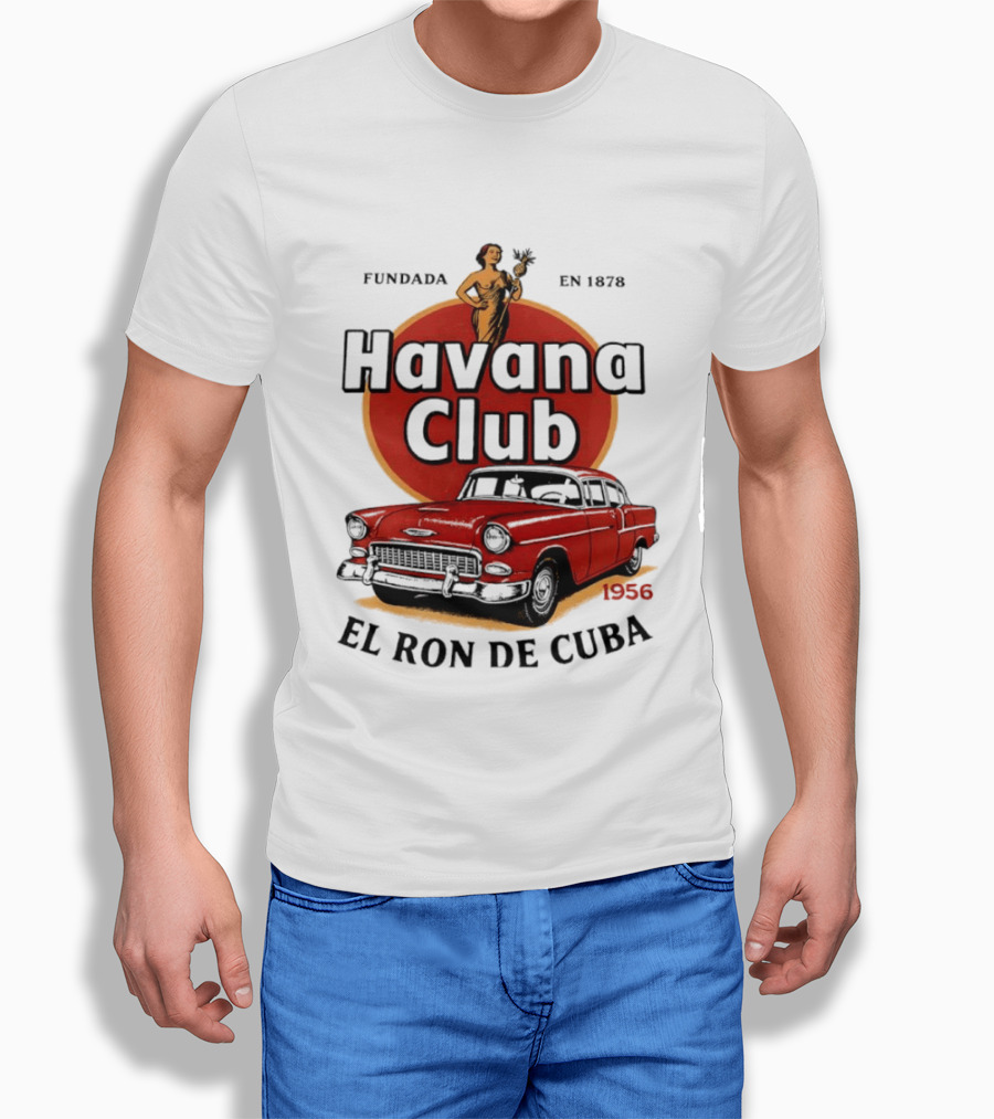 Havana Club Fundada En 1878 El Ron De Cuba 1956 Car T-Shirt