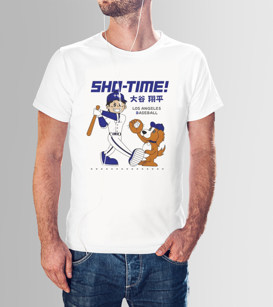 SHO TIME Shohei Ohtani Los Angeles Baseball Anime T-Shirt