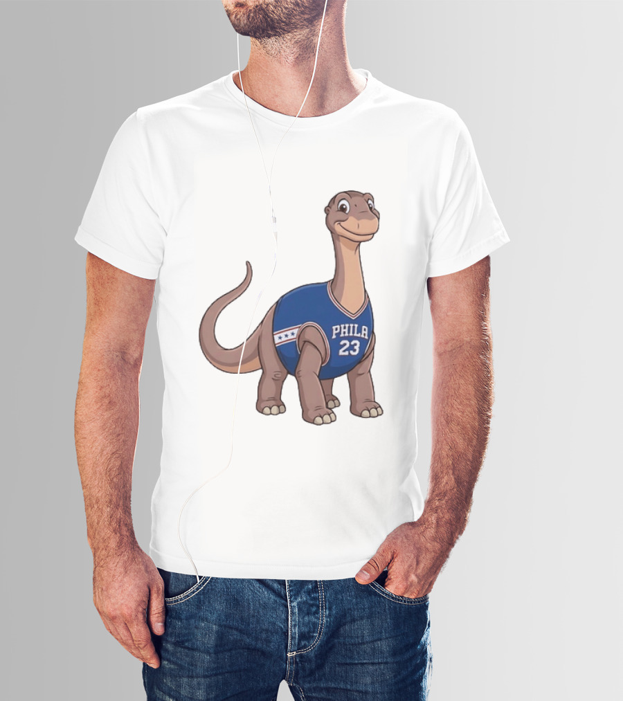 Philadelphia 76ers Littlefoot Dinosaur LeBron James 23 T-Shirt