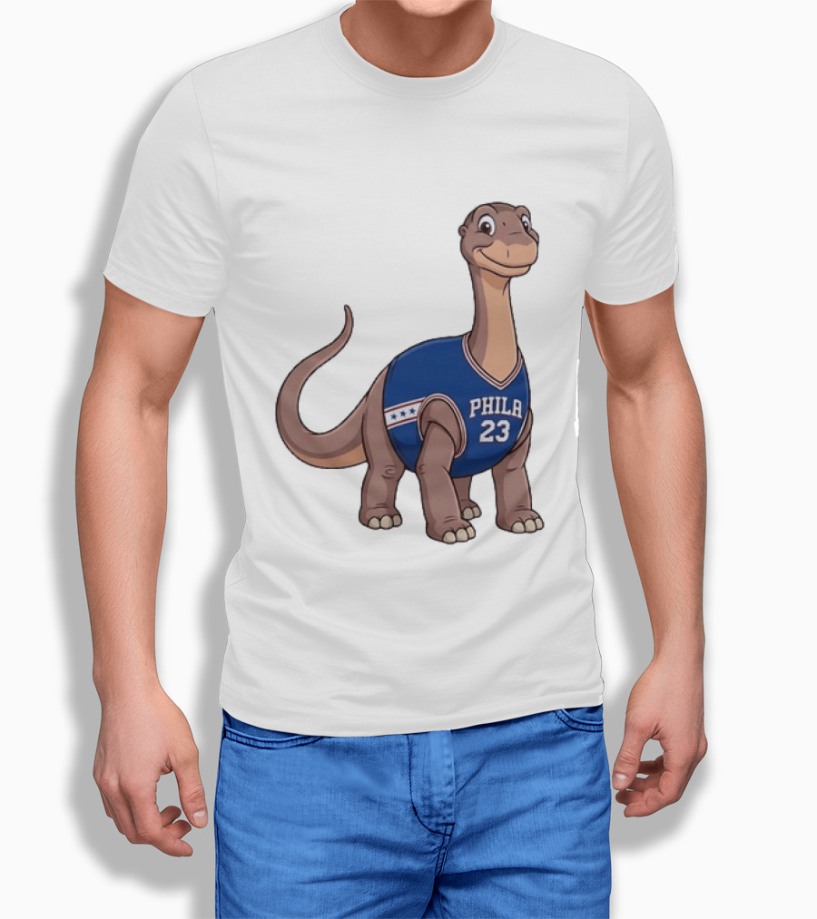 Philadelphia 76ers Littlefoot Dinosaur LeBron James 23 T-Shirt