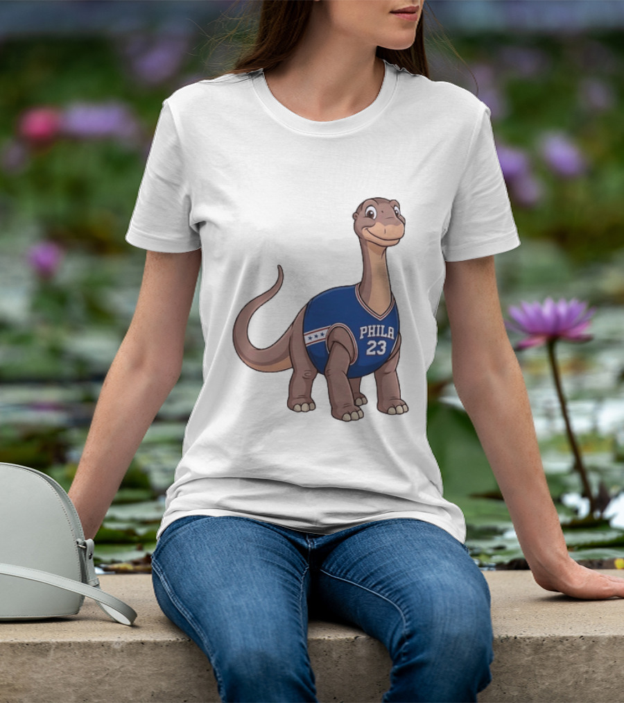 Philadelphia 76ers Littlefoot Dinosaur LeBron James 23 T-Shirt