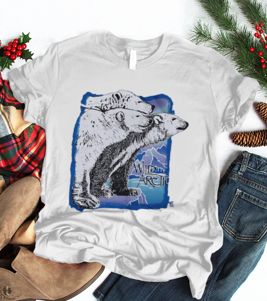 Polar Bear Trio Wild Arctic Sea World Wildlife T-Shirt