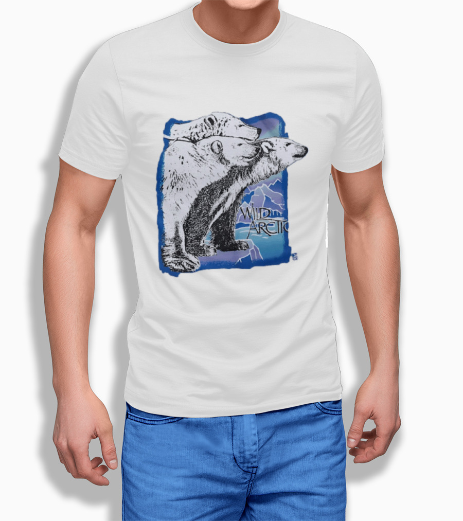 Polar Bear Trio Wild Arctic Sea World Wildlife T-Shirt