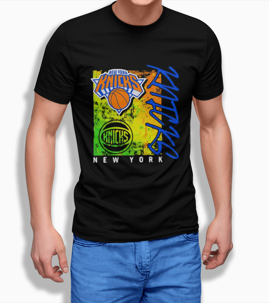 New York Knicks Distressed Basketball Retro Style NBA Fan Favorite T-Shirt