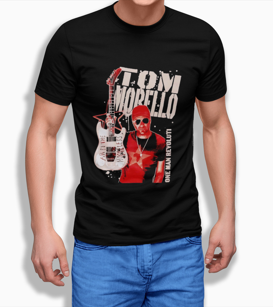 Tom Morello Arm The Homeless Guitar One Man Revolution Red Star T-Shirt