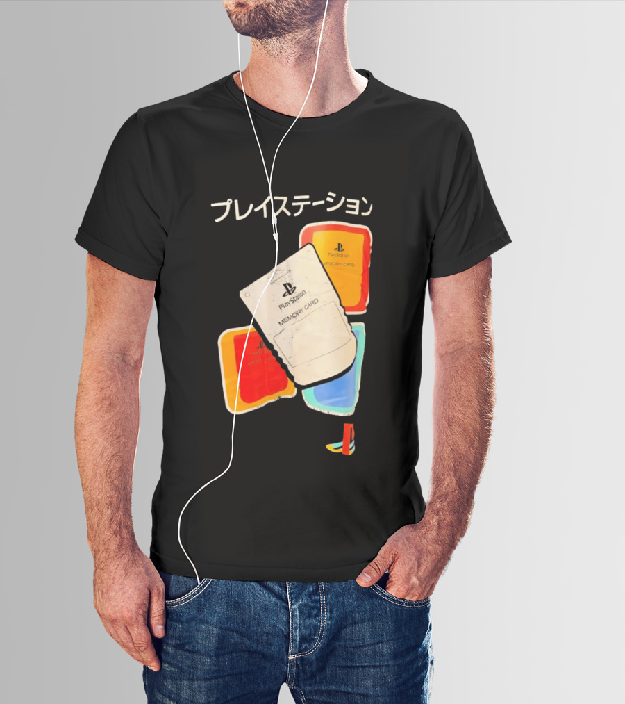 PlayStation Memory Card PS1 Sony Classic Retro Gaming Accessories T-Shirt