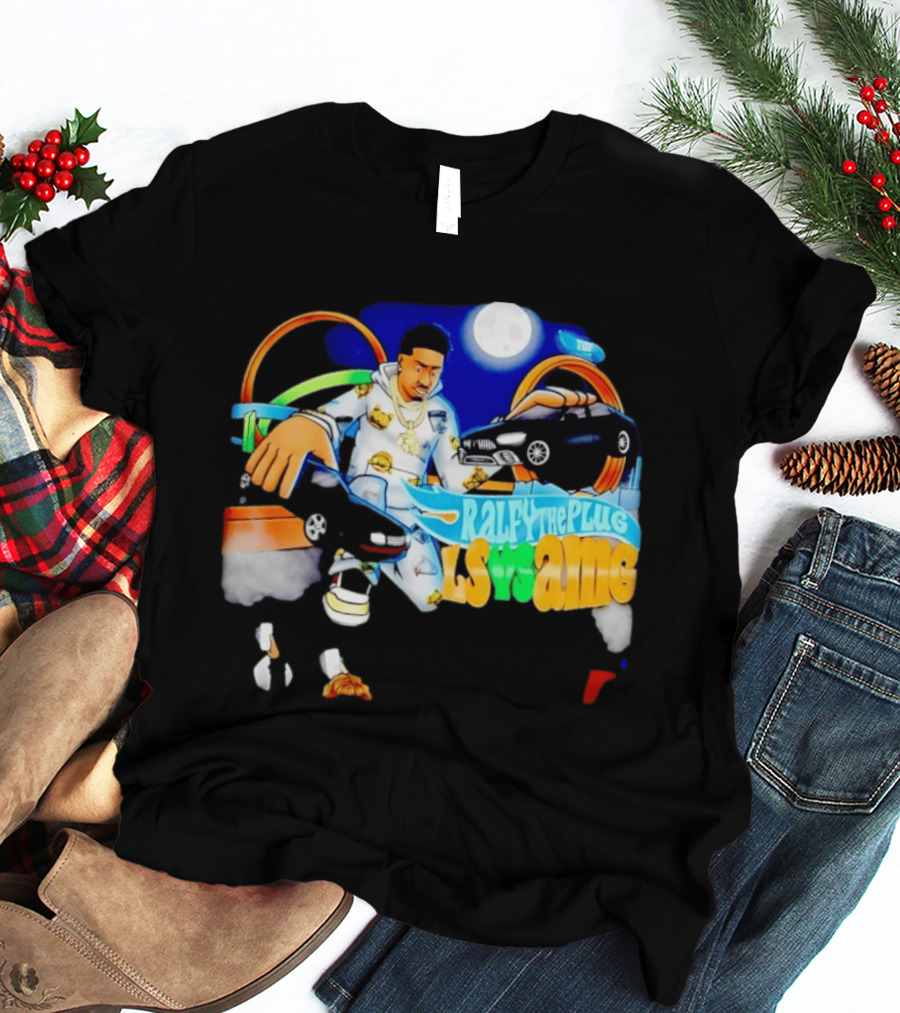 Ralfy The Plug LS Vs AMG Hot Wheels Racing Adventure With Street Style And Iconic Moonlit Scene T-Shirt