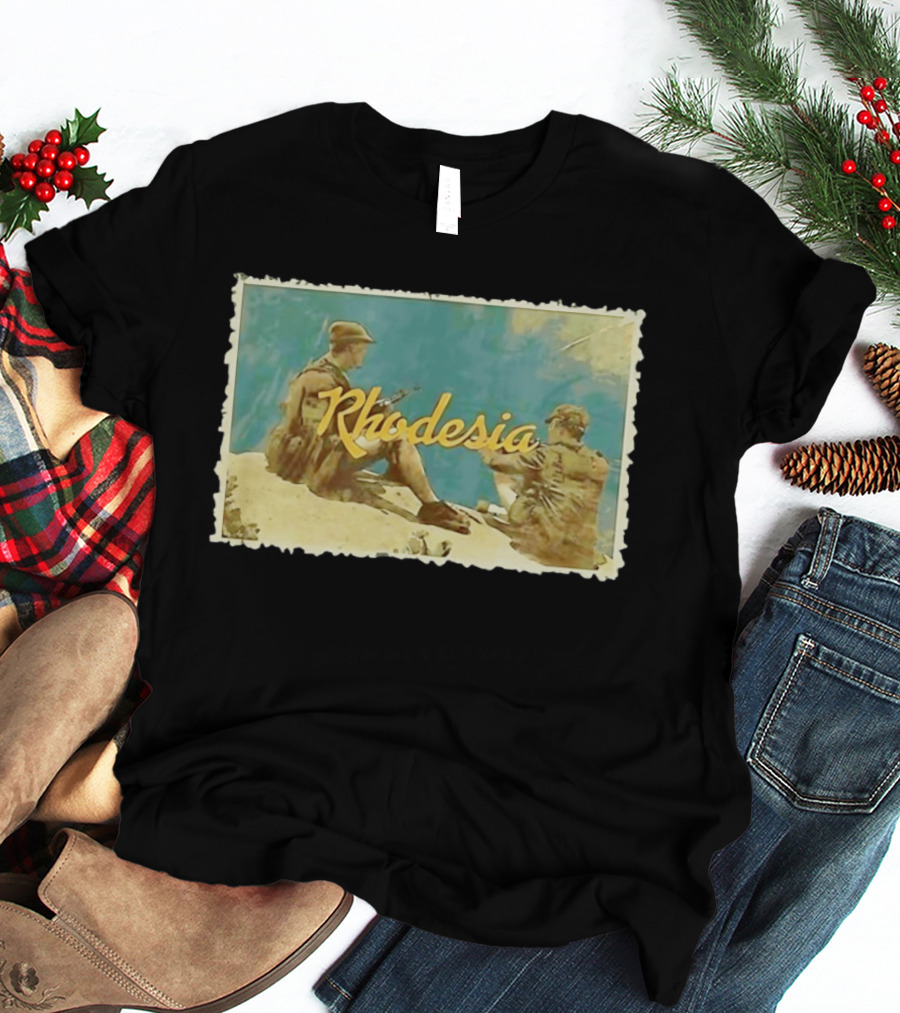 Rhodesia Soldiers Bush War Vintage Nostalgia T-Shirt