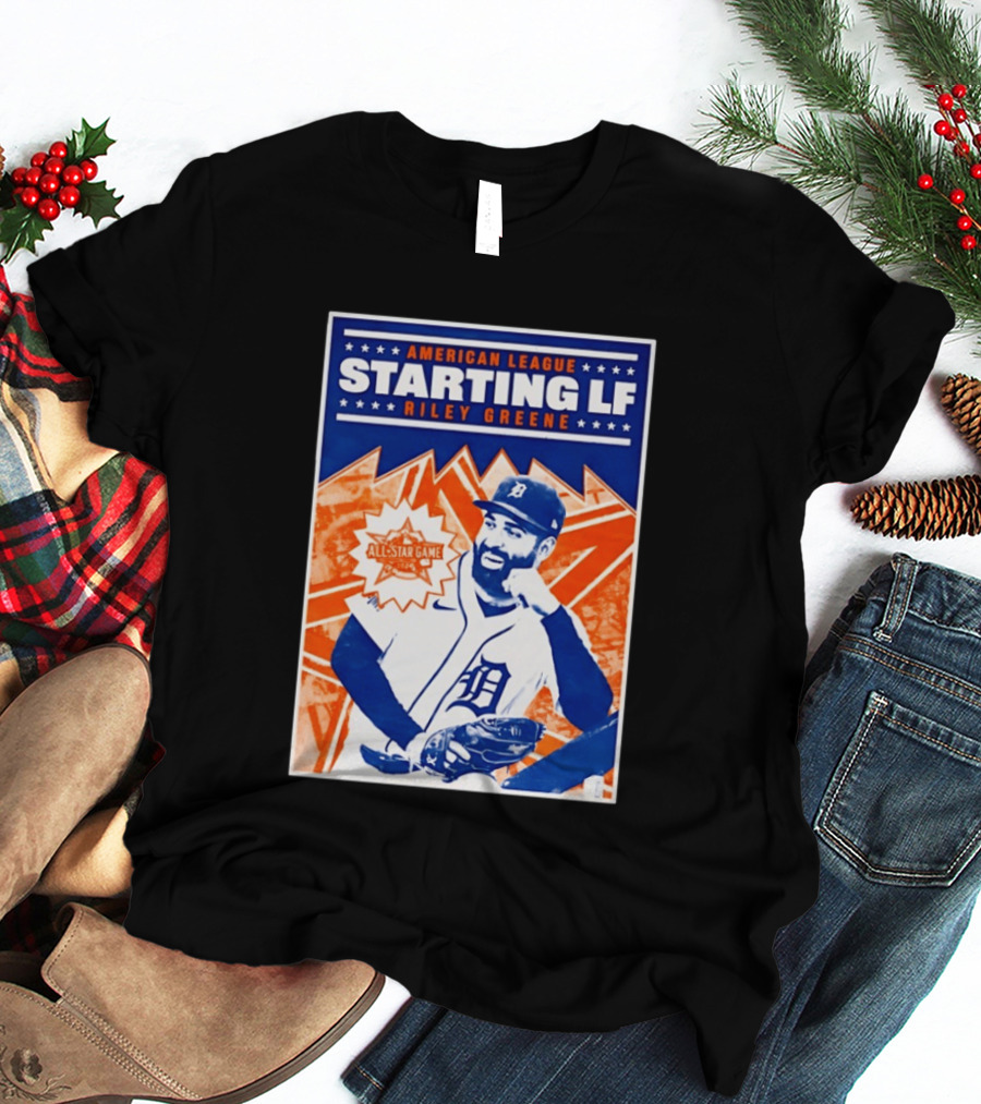 American League Starting LF Riley Greene 2024 All Star Game T-Shirt