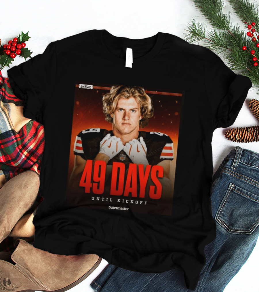 49 Days Until Kickoff NFL Countdown Ticketmaster Promotion T-Shirt