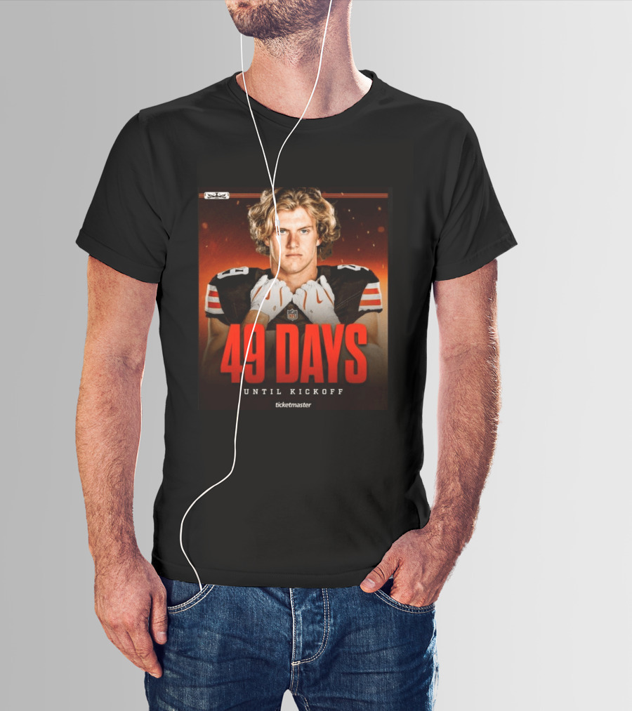 49 Days Until Kickoff NFL Countdown Ticketmaster Promotion T-Shirt