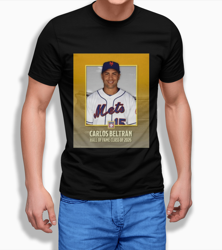 Carlos Beltrán Mets Hall Of Fame Class Of 2026 Induction T-Shirt