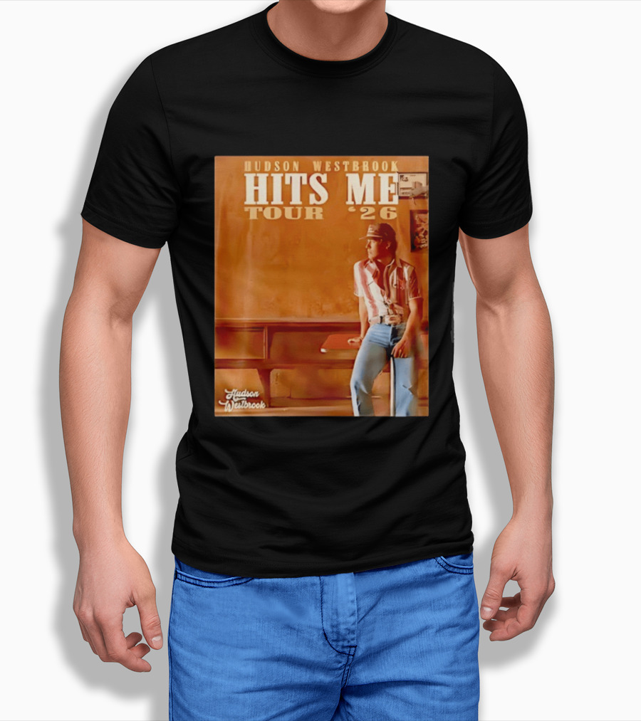 Hudson Westbrook Hits Me Tour '26 Retro Americana T-Shirt