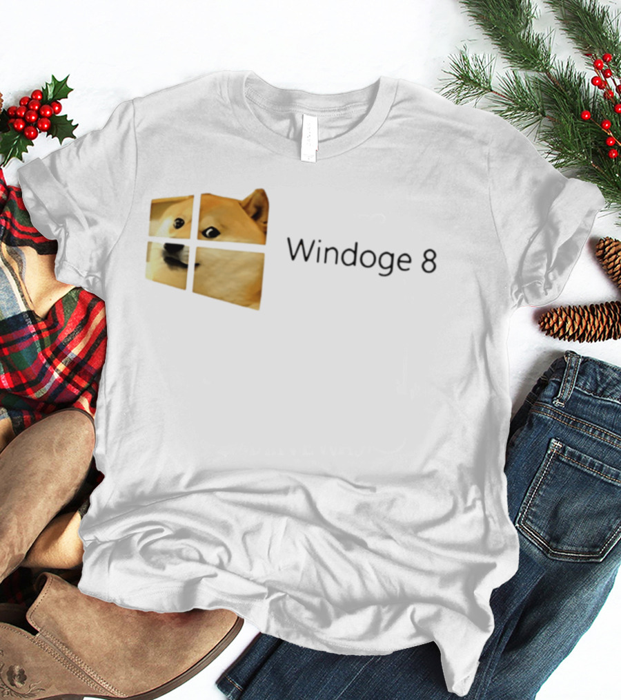 Doge Meme Windoge 8 Windows T-Shirt