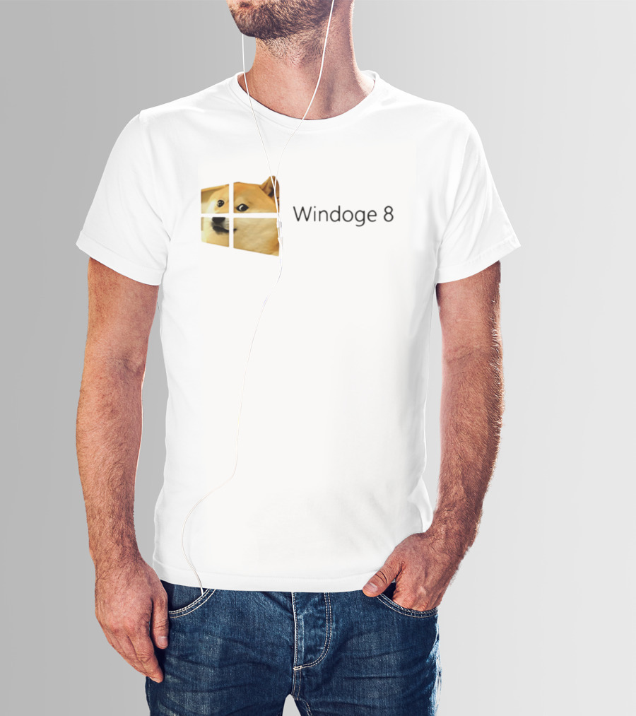 Doge Meme Windoge 8 Windows T-Shirt