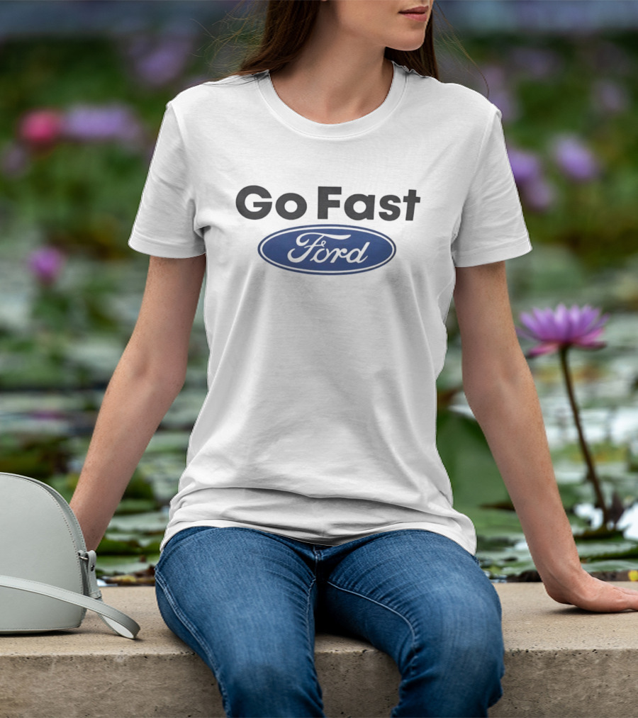 Go Fast Ford Oval Blue T-Shirt