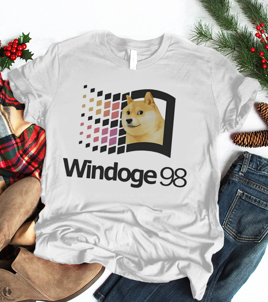 Windoge 98 Doge Meme Computer T-Shirt