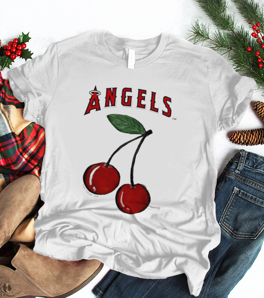 Los Angeles Angels Tiny Turnip MLB Cherries T-Shirt
