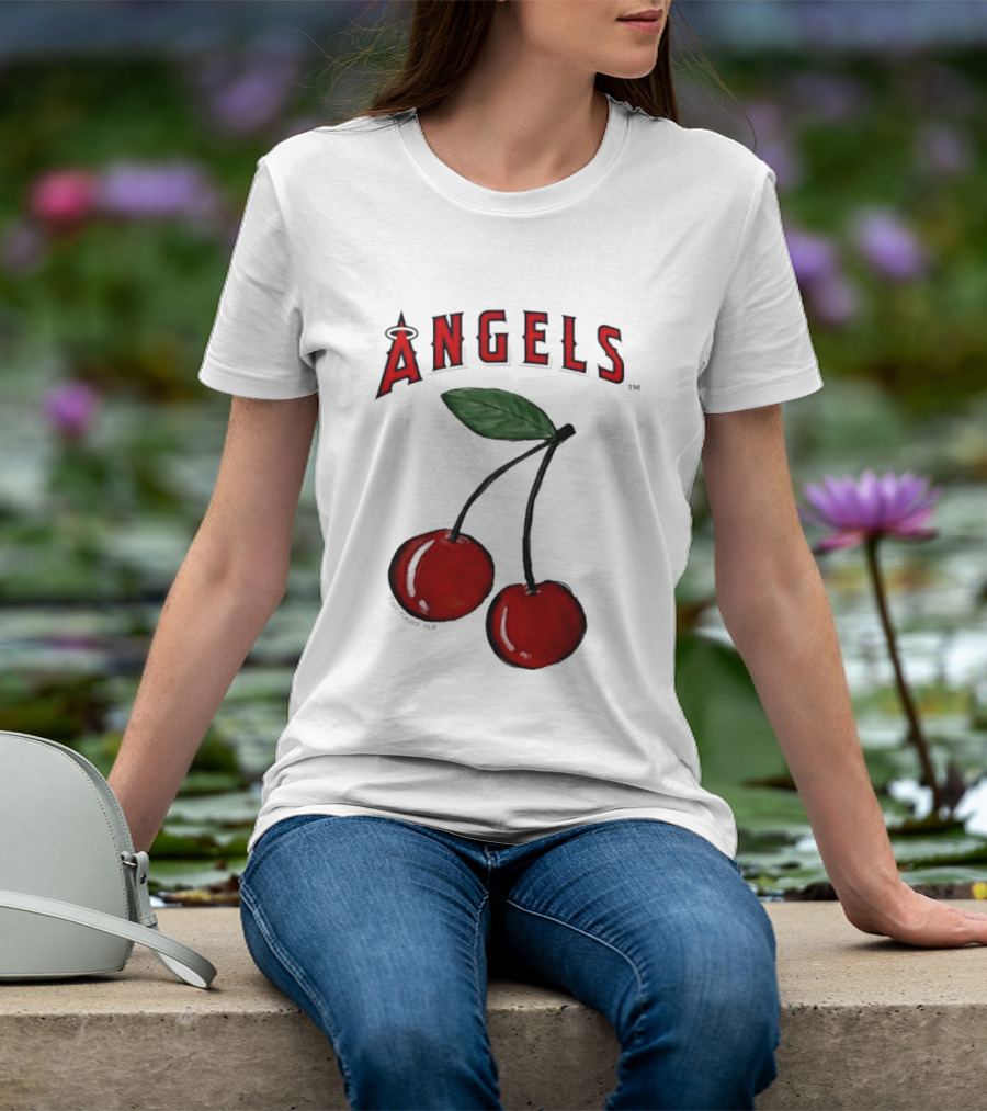 Los Angeles Angels Tiny Turnip MLB Cherries T-Shirt
