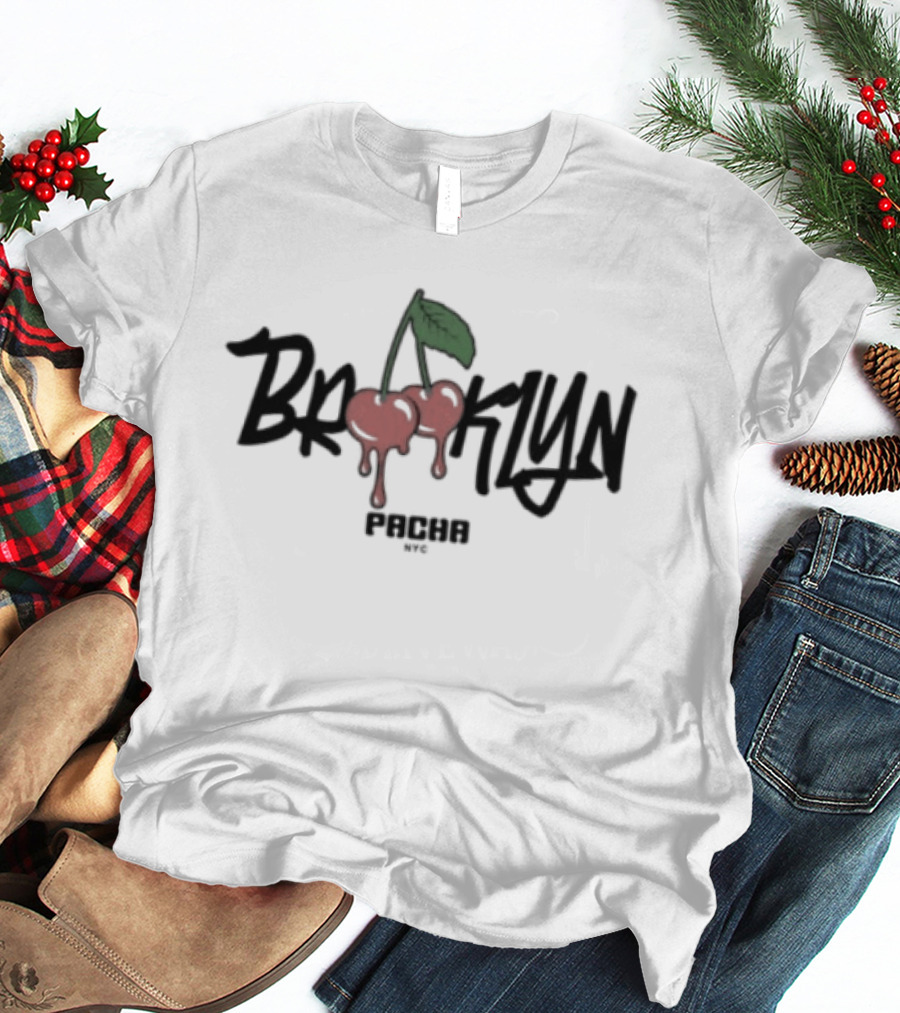 Pacha Brooklyn NYC Cherries White T-Shirt