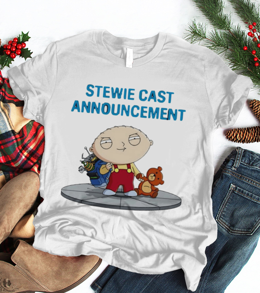 Stewie Griffin Family Guy Cast Announcement T-Shirt