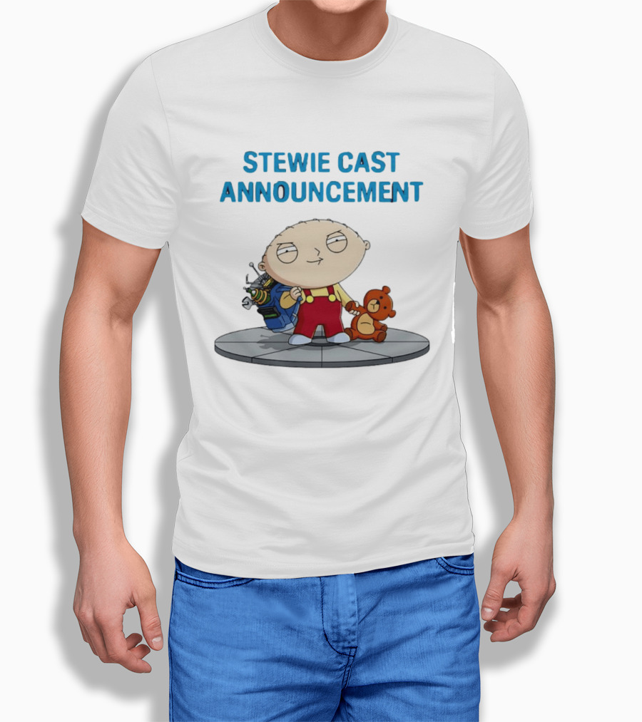 Stewie Griffin Family Guy Cast Announcement T-Shirt