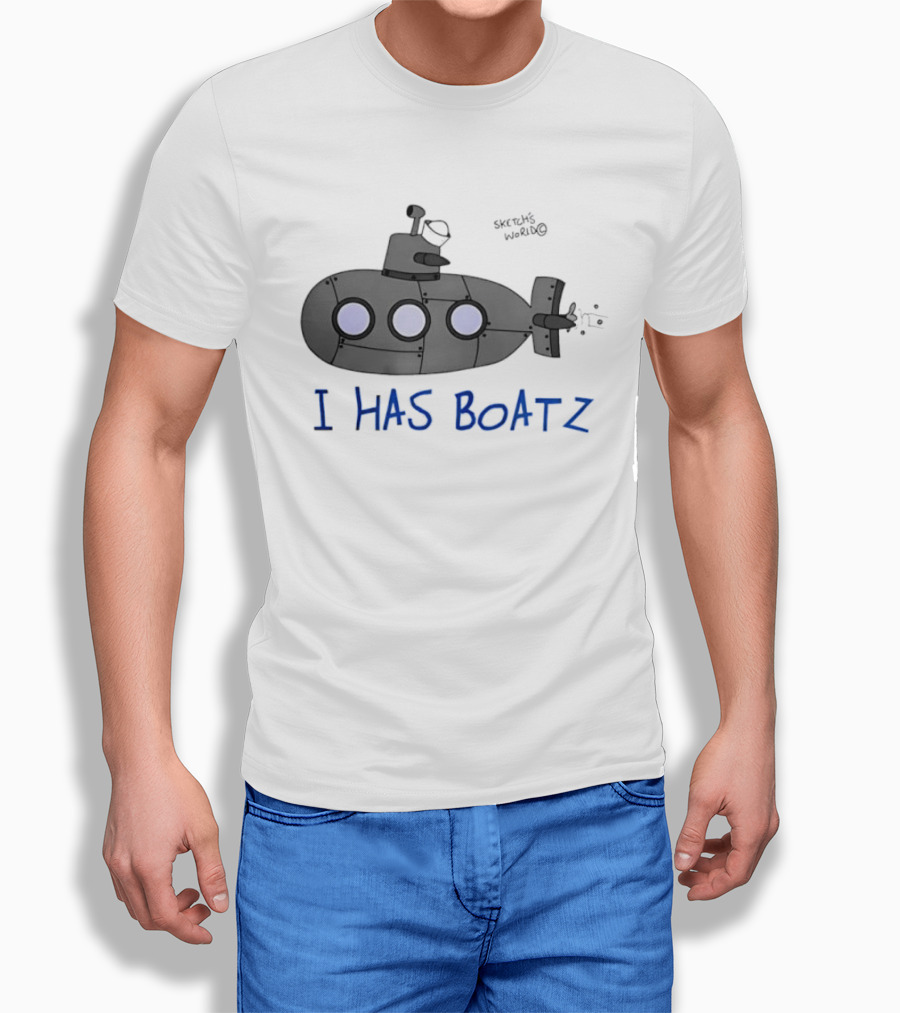 Submarine I Has Boatz Cartoon Meme Smosh Inside Joke T-Shirt