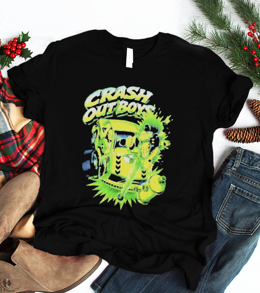 Adrien Broner Crash Out Boys Reven Brand Explosive Cartoon Car Scene T-Shirt