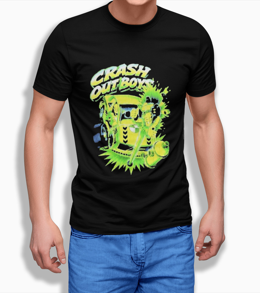 Adrien Broner Crash Out Boys Reven Brand Explosive Cartoon Car Scene T-Shirt