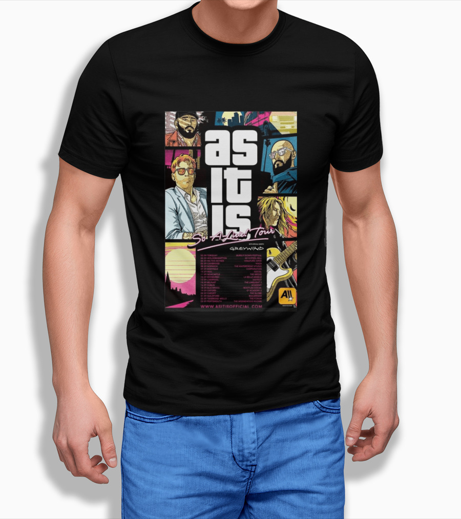 As It Is So Alive Tour UK Ireland 2026 Featuring Greywind T-Shirt