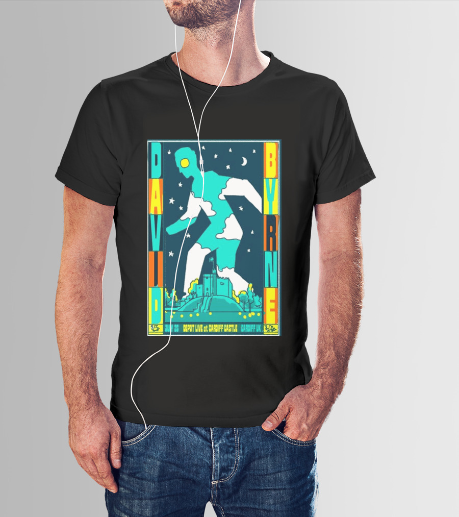 David Byrne Depot Live Cardiff Castle July 26 2026 Cardiff UK Show T-Shirt