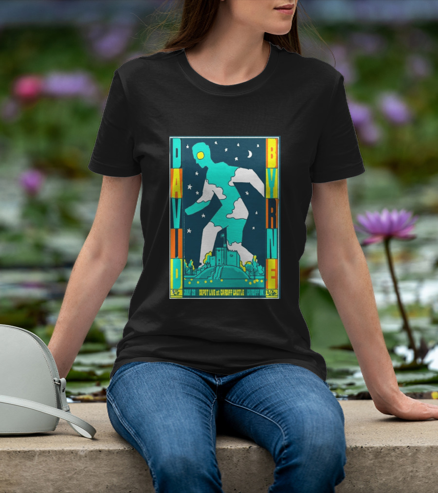 David Byrne Depot Live Cardiff Castle July 26 2026 Cardiff UK Show T-Shirt